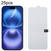 For iPhone 16 25pcs Full Screen Protector Explosion-proof Hydrogel Film