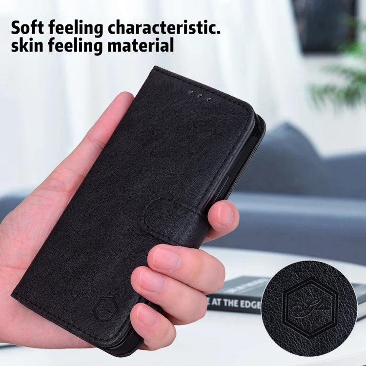 For Google Pixel 9 Skin Feeling Oil Leather Texture PU + TPU Phone Case(Black)