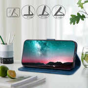 For Google Pixel 9 Skin Feeling Oil Leather Texture PU + TPU Phone Case(Dark Blue)