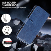 For Google Pixel 9 Skin Feeling Oil Leather Texture PU + TPU Phone Case(Dark Blue)