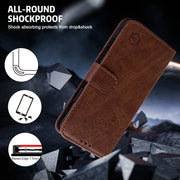 For Google Pixel 9 Skin Feeling Oil Leather Texture PU + TPU Phone Case(Brown)
