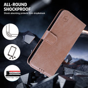 For Google Pixel 9 Skin Feeling Oil Leather Texture PU + TPU Phone Case(Champagne)