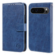 For Google Pixel 9 Pro Skin Feeling Oil Leather Texture PU + TPU Phone Case(Dark Blue) - Google Cases by PMC TechLife | Online Shopping South Africa | PMC TechLife | Buy Now Pay Later Mobicred