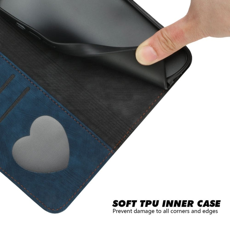 For iPhone 16 Pro Max Side Buckle Double Fold Hand Strap Leather Phone Case(Royal)