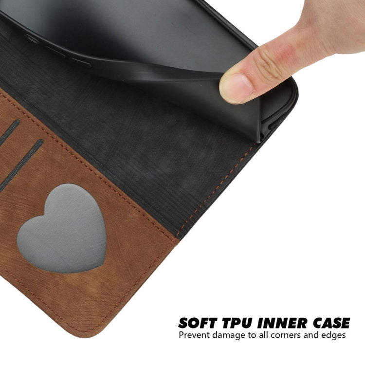 For iPhone 16 Side Buckle Double Fold Hand Strap Leather Phone Case(Brown)