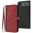 For iPhone 17 Air Side Buckle Double Fold Hand Strap Leather Phone Case(Red) - free shipping - PMc TechLife - Order now!