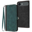 For iPhone 17 Air Side Buckle Double Fold Hand Strap Leather Phone Case(Dark Green) - free shipping - PMc TechLife - Order now!