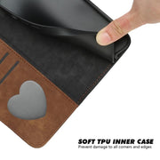 For iPhone 17 Side Buckle Double Fold Hand Strap Leather Phone Case(Brown)