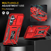 For Samsung Galaxy A54 Armor PC + TPU Camera Shield Phone Case(Red)