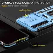 For Samsung Galaxy S24 5G Armor PC + TPU Camera Shield Phone Case(Light Blue)