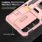 For Samsung Galaxy S24 5G Armor PC + TPU Camera Shield Phone Case(Rose Gold)