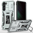 For Samsung Galaxy S24+ 5G Armor PC + TPU Camera Shield Phone Case(Grey) - Galaxy S24+ 5G Cases by PMC TechLife | Online Shopping South Africa | PMC TechLife | Buy Now Pay Later Mobicred
