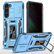 For Samsung Galaxy S24+ 5G Armor PC + TPU Camera Shield Phone Case(Light Blue) - Galaxy S24+ 5G Cases by PMC TechLife | Online Shopping South Africa | PMC TechLife