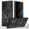 For Samsung Galaxy S24 Ultra 5G Armor PC + TPU Camera Shield Phone Case(Black) - free shipping - PMC TechLife - Order now!