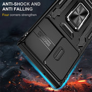 For Samsung Galaxy S24 Ultra 5G Armor PC + TPU Camera Shield Phone Case(Black)