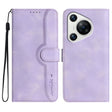 For Huawei Pura 70 Heart Pattern Skin Feel Leather Phone Case(Purple) - Huawei Cases by PMC Jewellery | Online Shopping South Africa | PMC Jewellery | Buy Now Pay Later Mobicred