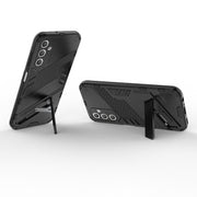 For Samsung Galaxy A25 5G Punk Armor 2 in 1 PC + TPU Shockproof Phone Case with Invisible Holder(Black)