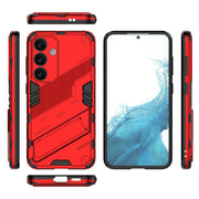 For Samsung Galaxy S24 5G Punk Armor 2 in 1 PC + TPU Shockproof Phone Case with Invisible Holder(Red)