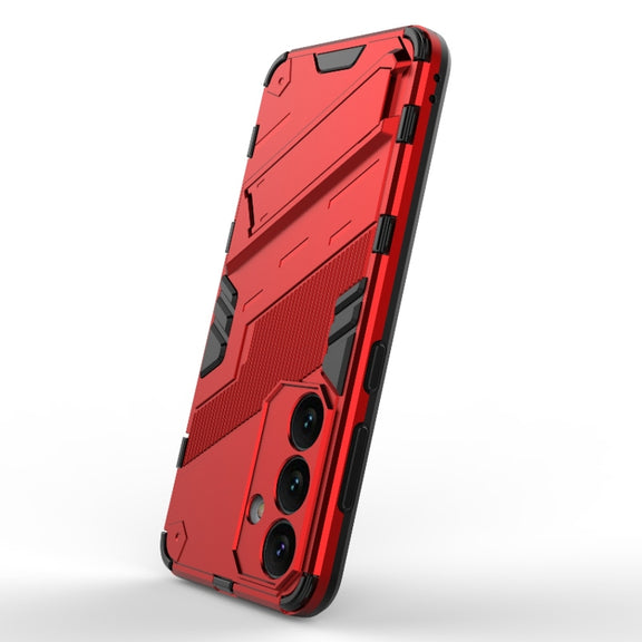 For Samsung Galaxy S24 5G Punk Armor 2 in 1 PC + TPU Shockproof Phone Case with Invisible Holder(Red)