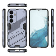For Samsung Galaxy S24 5G Punk Armor 2 in 1 PC + TPU Shockproof Phone Case with Invisible Holder(Grey)
