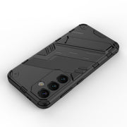 For Samsung Galaxy S24 5G Punk Armor 2 in 1 PC + TPU Shockproof Phone Case with Invisible Holder(Grey)
