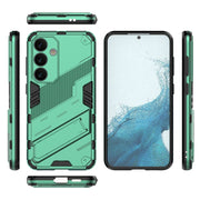 For Samsung Galaxy S24 5G Punk Armor 2 in 1 PC + TPU Shockproof Phone Case with Invisible Holder(Green)