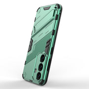 For Samsung Galaxy S24 5G Punk Armor 2 in 1 PC + TPU Shockproof Phone Case with Invisible Holder(Green)