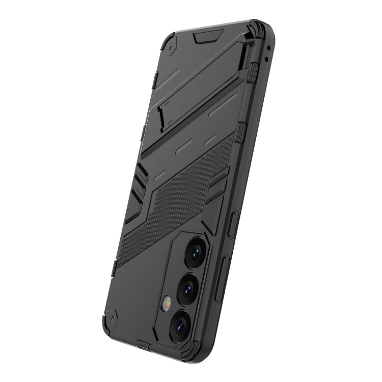 For Samsung Galaxy S24+ 5G Punk Armor 2 in 1 PC + TPU Shockproof Phone Case with Invisible Holder(Black)