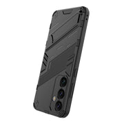 For Samsung Galaxy S24+ 5G Punk Armor 2 in 1 PC + TPU Shockproof Phone Case with Invisible Holder(Black)