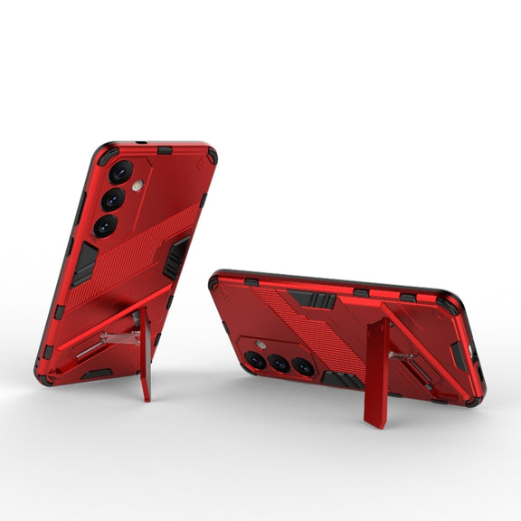 For Samsung Galaxy S24+ 5G Punk Armor 2 in 1 PC + TPU Shockproof Phone Case with Invisible Holder(Red)