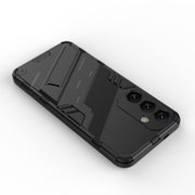 For Samsung Galaxy S24+ 5G Punk Armor 2 in 1 PC + TPU Shockproof Phone Case with Invisible Holder(Red)