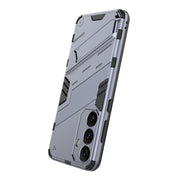 For Samsung Galaxy S24+ 5G Punk Armor 2 in 1 PC + TPU Shockproof Phone Case with Invisible Holder(Grey)