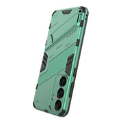 For Samsung Galaxy S24+ 5G Punk Armor 2 in 1 PC + TPU Shockproof Phone Case with Invisible Holder(Green)