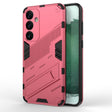 For Samsung Galaxy S24+ 5G Punk Armor 2 in 1 PC + TPU Shockproof Phone Case with Invisible Holder(Light Red) - Galaxy S24+ 5G Cases by PMC TechLife | Online Shopping South Africa | PMC TechLife