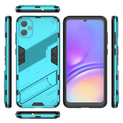 For Samsung Galaxy A05 4G Punk Armor 2 in 1 PC + TPU Shockproof Phone Case with Invisible Holder(Blue)