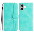 For iPhone 17 Heart Pattern Skin Feel Leather Phone Case(Light Blue) - free shipping - PMc TechLife - Order now!