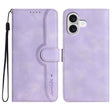 For iPhone 17 Heart Pattern Skin Feel Leather Phone Case(Purple) - free shipping - PMc TechLife - Order now!