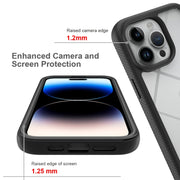 For iPhone 15 Pro Max Starry Sky Solid Color Series PC + TPU Phone Case with PET Film(Red)