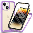 For iPhone 15 Plus Starry Sky Solid Color Series PC + TPU Phone Case with PET Film(Purple) - iPhone 15 Plus Cases by PMC TechLife | Online Shopping South Africa | PMC TechLife