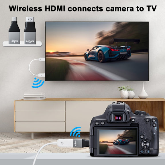 THT-020-08 4 in 1 HDMI Transmitter Wireless Screen Sharer Set(White)