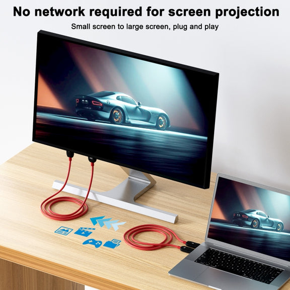 THT-020-8 4 in 1 HDMI Transmitter Wireless Screen Sharer Set(Black)
