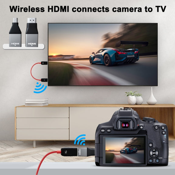 THT-020-8 4 in 1 HDMI Transmitter Wireless Screen Sharer Set(Black)