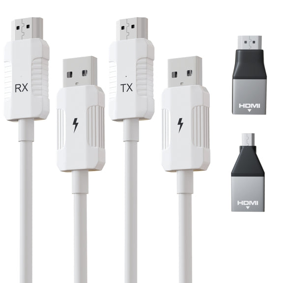 THT-020-8-1 4 in 1 HDMI Transmitter Wireless Screen Sharer Set(White)