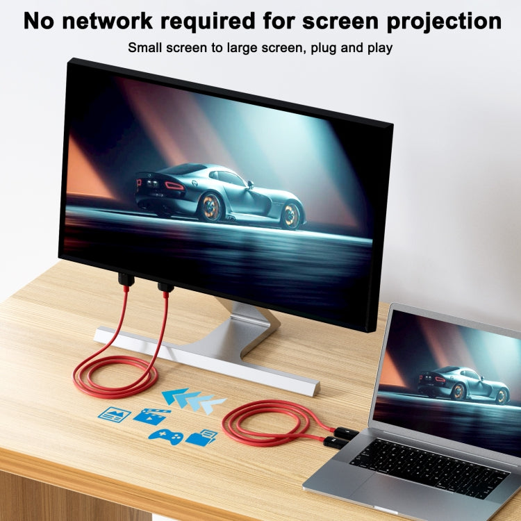 THT-020-8-2 4 in 1 HDMI Transmitter Wireless Screen Sharer Set(Black)