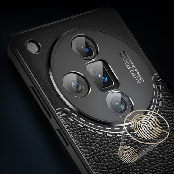 For OPPO Find X7 Ultra Litchi Texture Shockproof TPU Phone Case(Blue)