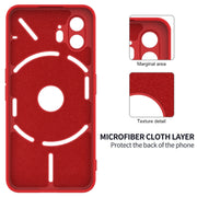 For Nothing Phone 2 Pure Color Liquid Silicone Shockproof Phone Case(Red)