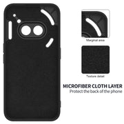 For Nothing Phone 2a Pure Color Liquid Silicone Shockproof Phone Case(Black)