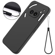 For Nothing Phone 2a Pure Color Liquid Silicone Shockproof Phone Case(Black)