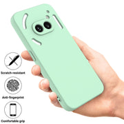 For Nothing Phone 2a Pure Color Liquid Silicone Shockproof Phone Case(Green)