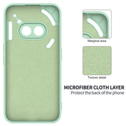 For Nothing Phone 2a Pure Color Liquid Silicone Shockproof Phone Case(Green)